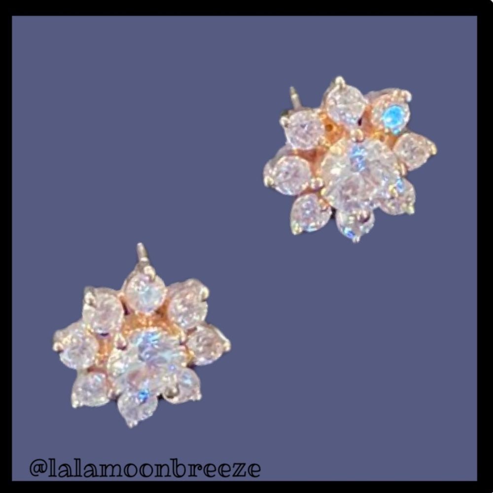 Pretty Little Earrings Star Flower Studs